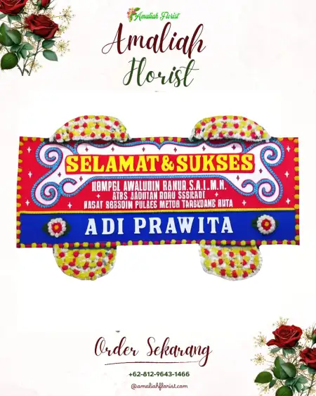 Papan Bunga Ucapan Selamat Genggulang